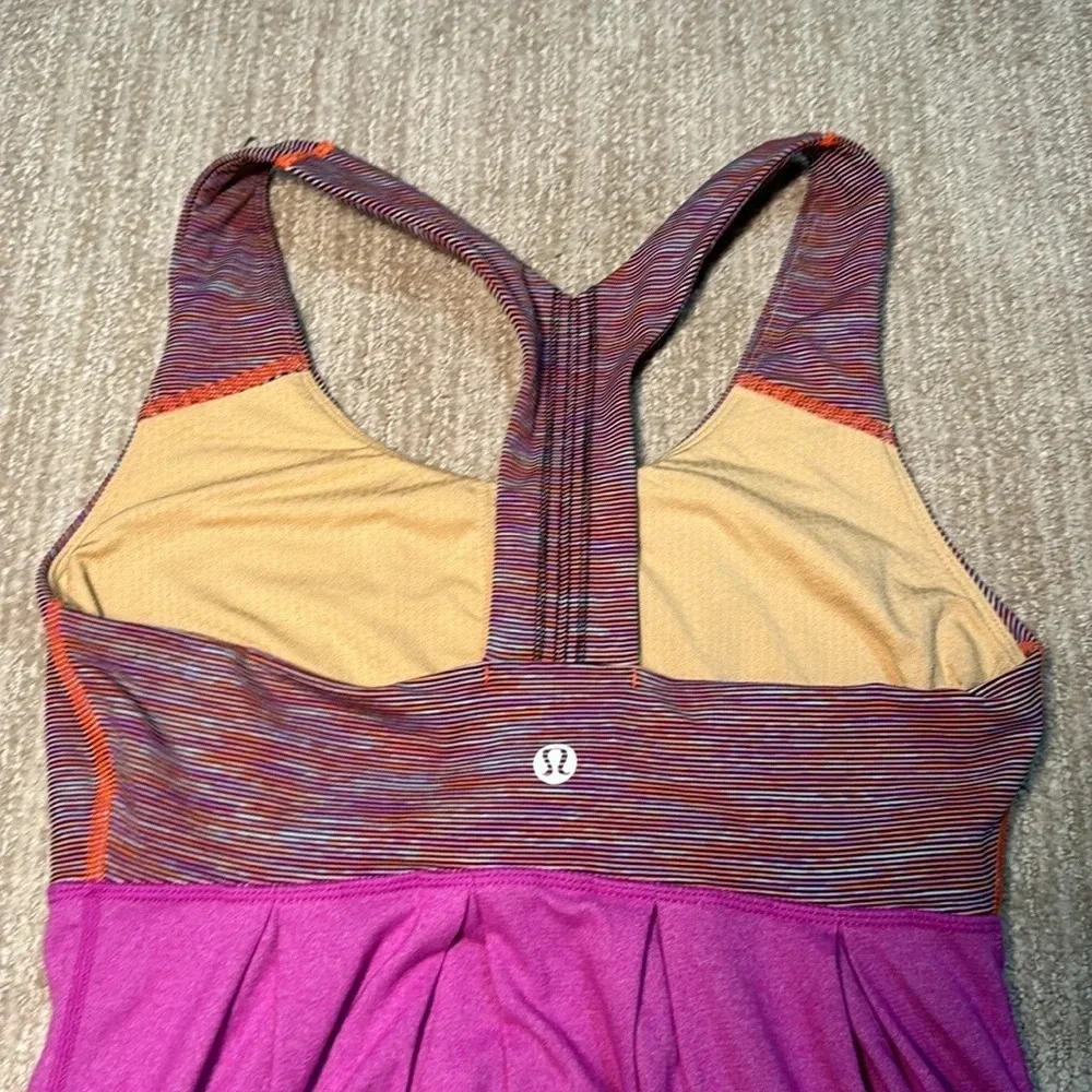 Lululemon Womens Size 4 Ultra Violet Racerback Tank Top Heathered Performance - Picture 9 of 13